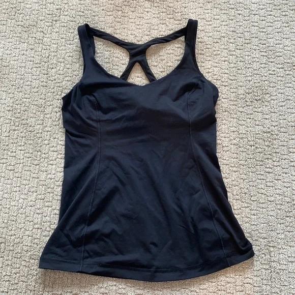 lululemon athletica, Tops, Small Black Lululemon Tank Top With Built In  Bra